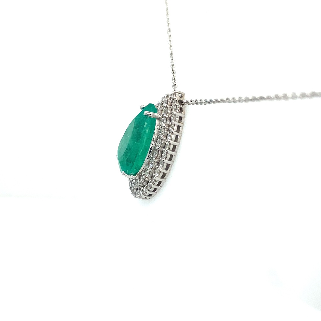 Colar ECOL Emerald 7.94Ct/D 1,62Ct/7.89g WG