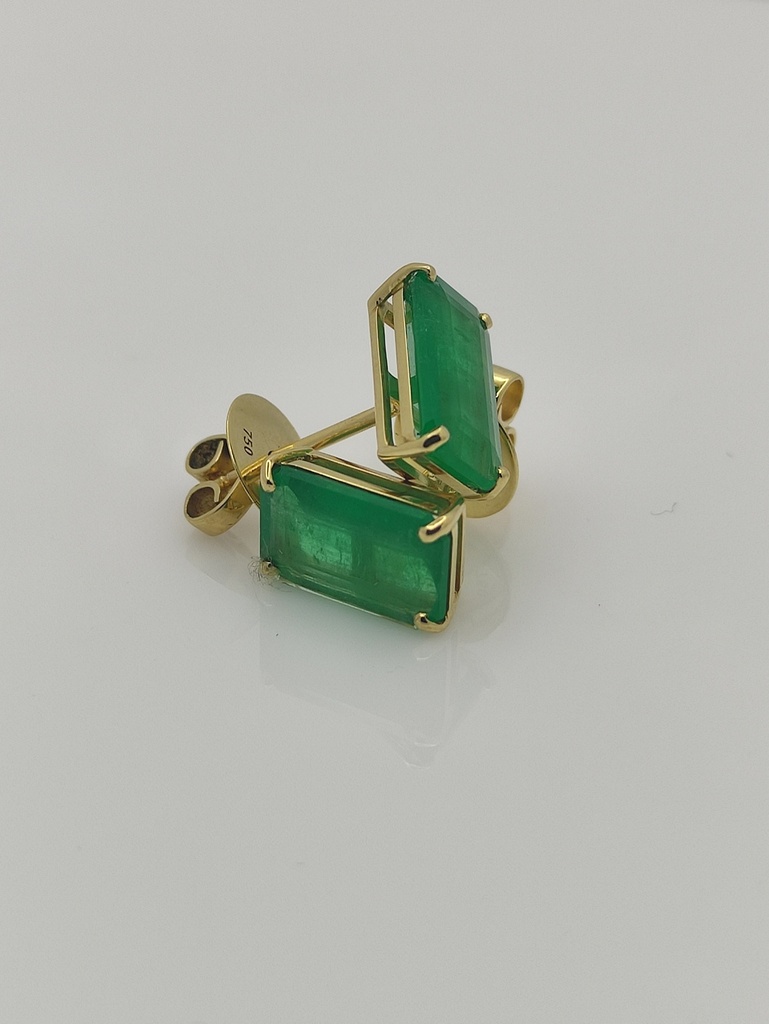 Earring Rectangular ECOL 3.64Ct/1.54g YG