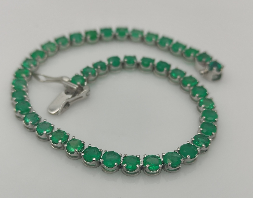 Tennis Bracelet Round ECOL 3.83Ct/6.8 g WG/18cm