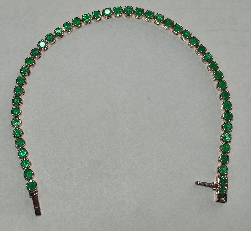 Tennis Bracelet Round ECOL 3.95Ct/7.94g RG/16.5cm