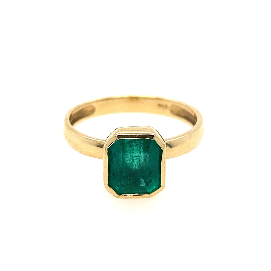 Ring Rectangular ECOL 1.7Ct/3.59g YG