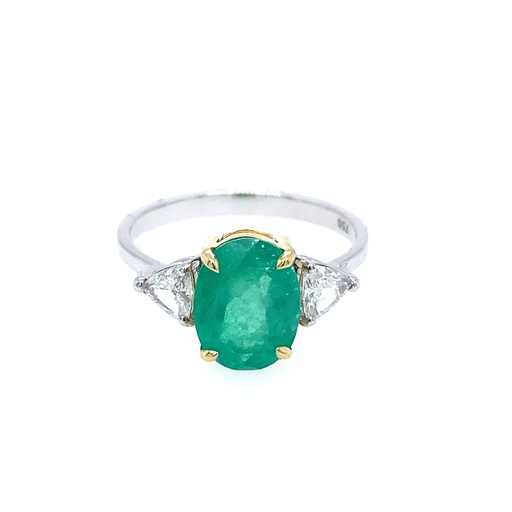[17] Ring Oval ECOL 1.83Ct/D 0.33Ct/2.48g WG