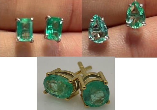[38] Studs ECOL (0.8- 1.2 Ct)-/Gold 18k