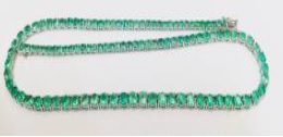 [42] Tennis Necklace Round ECOL 18.94Ct/g WG/42cm