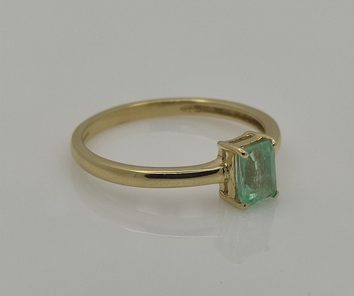[6] Ring Rectangular ECOL 0.58Ct/2.25g YG
